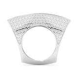 Half Eternity Wedding Band with 1.75 CT Round Cut Moissanite – Yellow, White, or Rose Gold