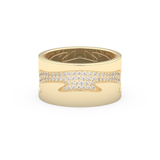 Full Eternity Wedding Band with 0.55 CT Round Cut Moissanite – Yellow, White, or Rose Gold