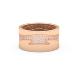 Full Eternity Wedding Band with 0.55 CT Round Cut Moissanite – Yellow, White, or Rose Gold
