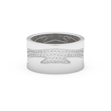 Full Eternity Wedding Band with 0.55 CT Round Cut Moissanite – Yellow, White, or Rose Gold