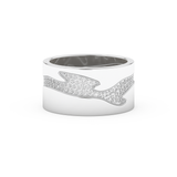 Full Eternity Wedding Band with 0.55 CT Round Cut Moissanite – Yellow, White, or Rose Gold