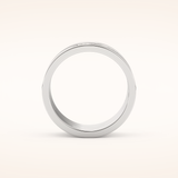 0.55 TCW Round Shaped Moissanite Multi Stone Patterned Wedding Band