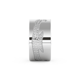 Full Eternity Wedding Band with 0.55 CT Round Cut Moissanite – Yellow, White, or Rose Gold