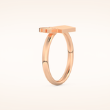 0.16 TCW Round Shaped Moissanite Sunburst Wedding Band