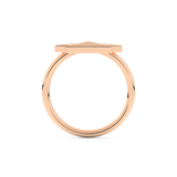 Geometric Pyramid Wedding Band with 0.16 CT Round Cut Moissanite – White, Yellow, or Rose Gold 17