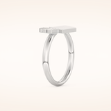 0.16 TCW Round Shaped Moissanite Sunburst Wedding Band