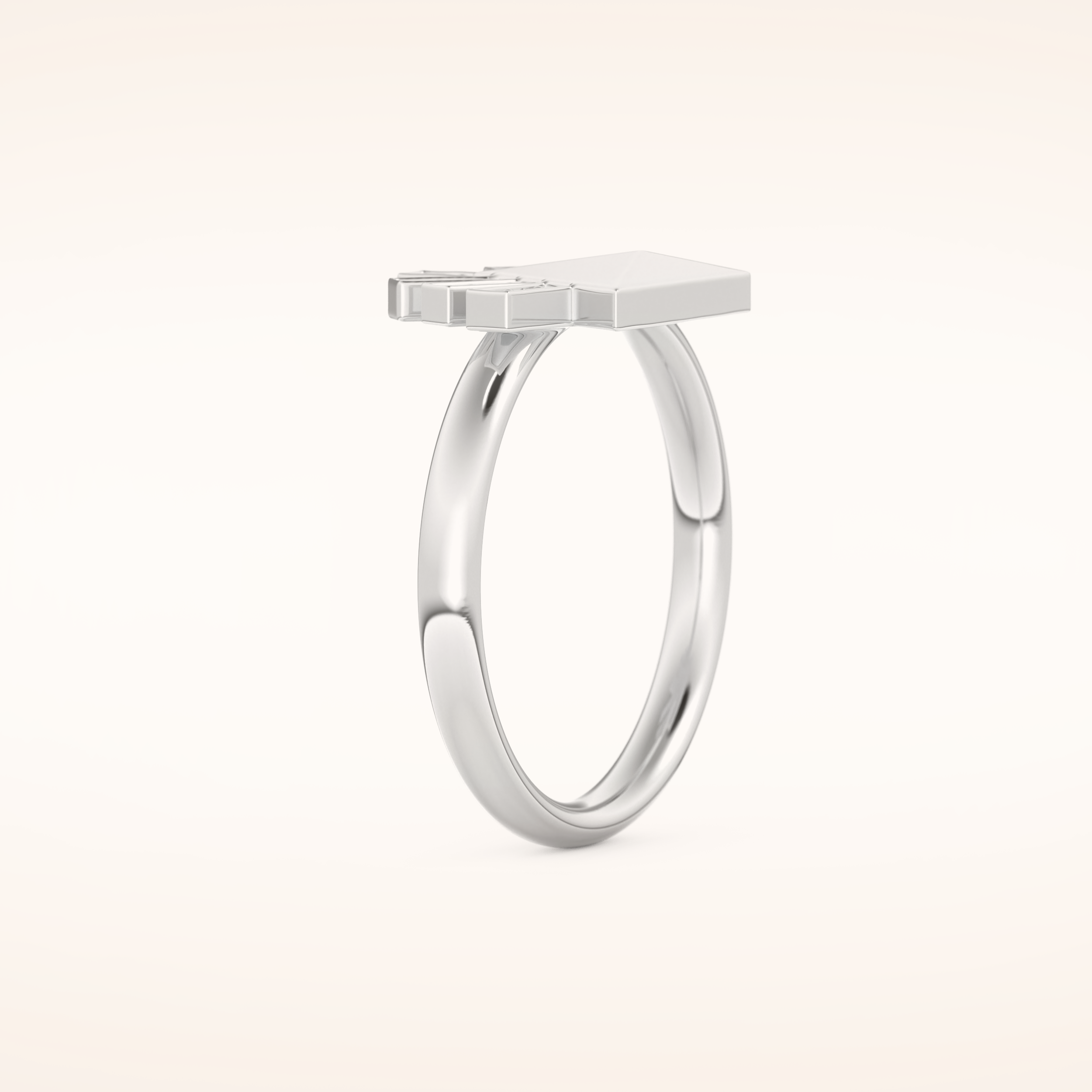 0.16 TCW Round Shaped Moissanite Sunburst Wedding Band