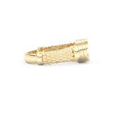 Interlocking Circle Wedding Band with 0.06 CT Round Cut Moissanite – Yellow, White, or Rose Gold 5