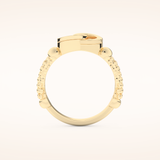 0.06 TCW Round Shaped Moissanite Circle Style Wedding Band
