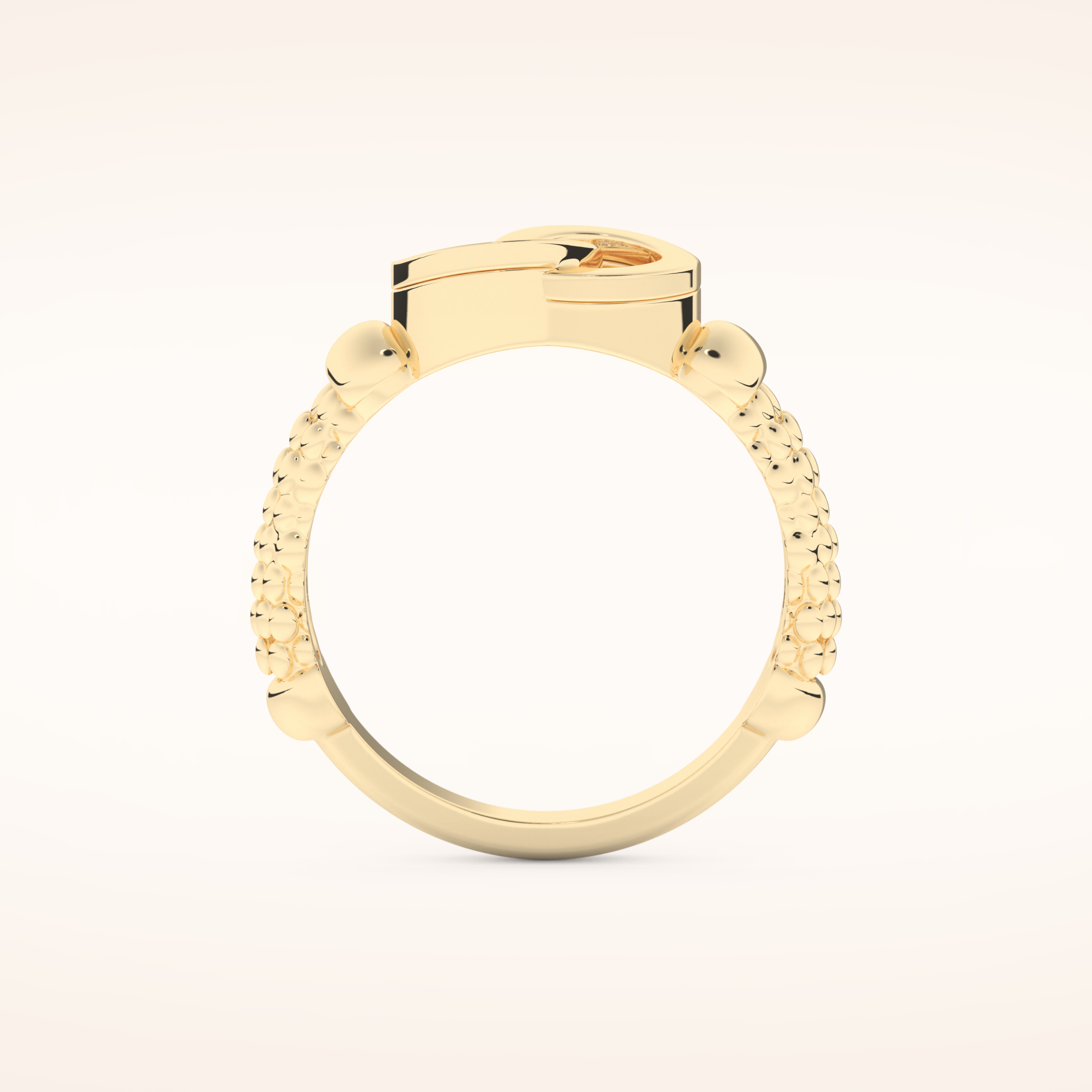 0.06 TCW Round Shaped Moissanite Circle Style Wedding Band