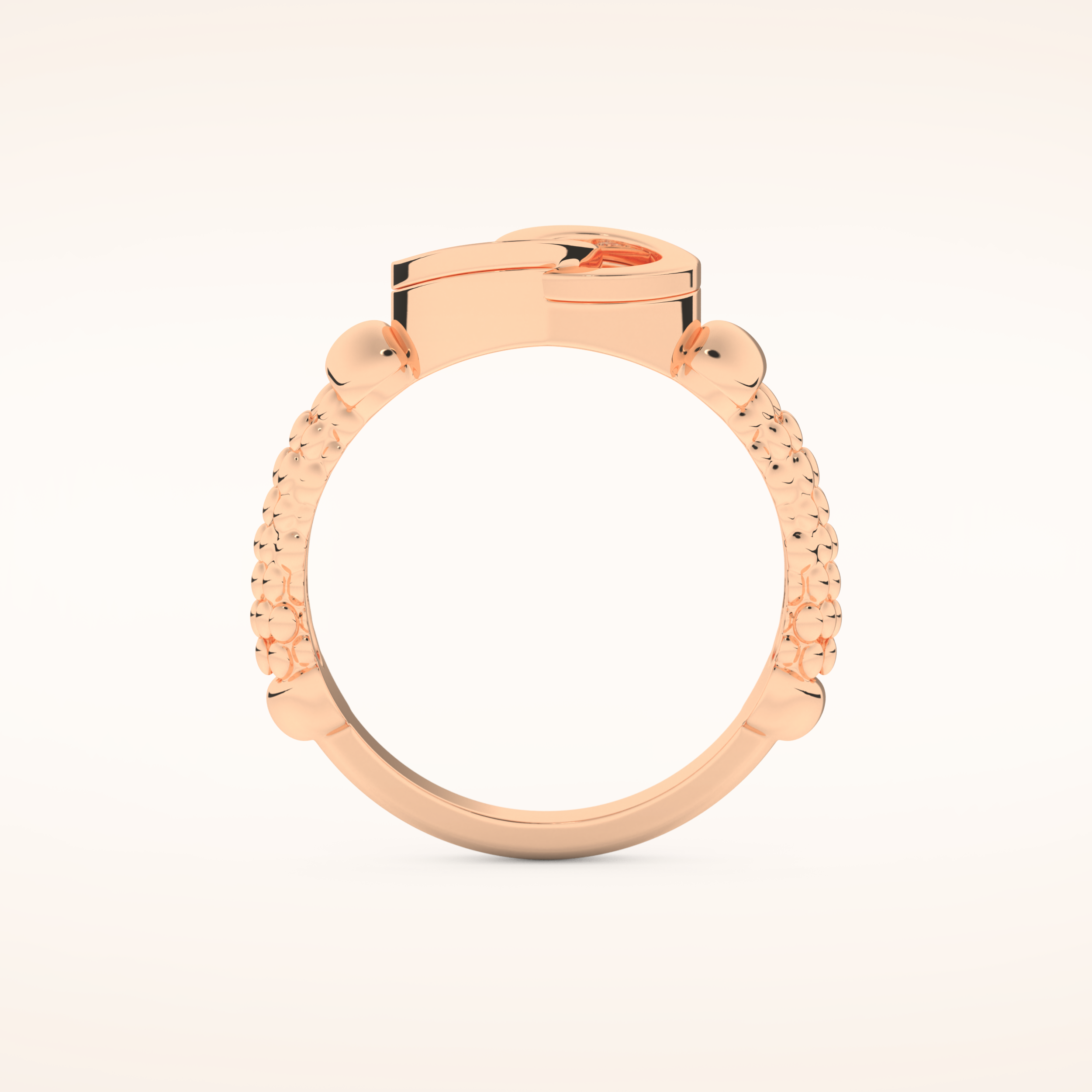 0.06 TCW Round Shaped Moissanite Circle Style Wedding Band