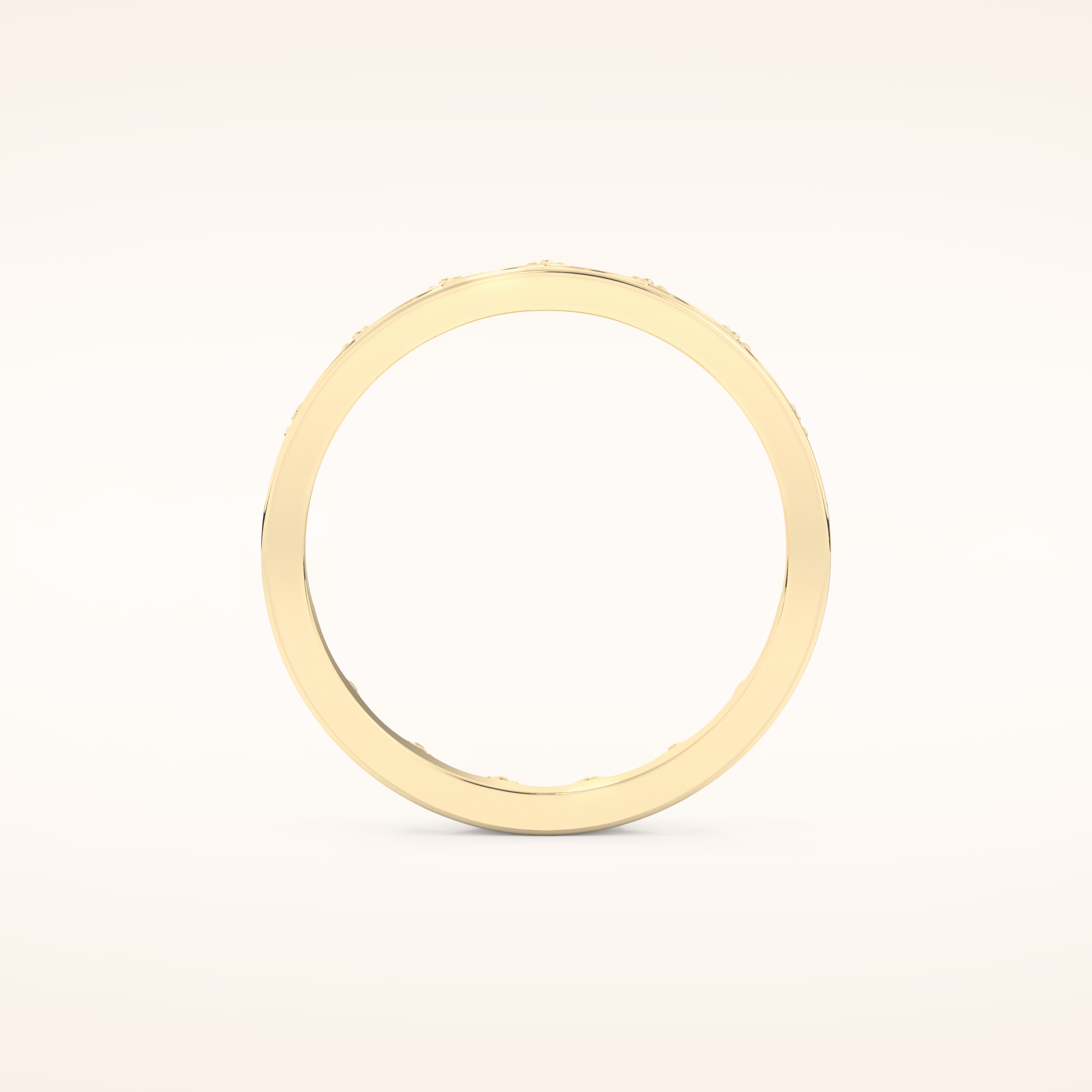 0.48 TCW Round Shaped Moissanite Crown Wedding Band