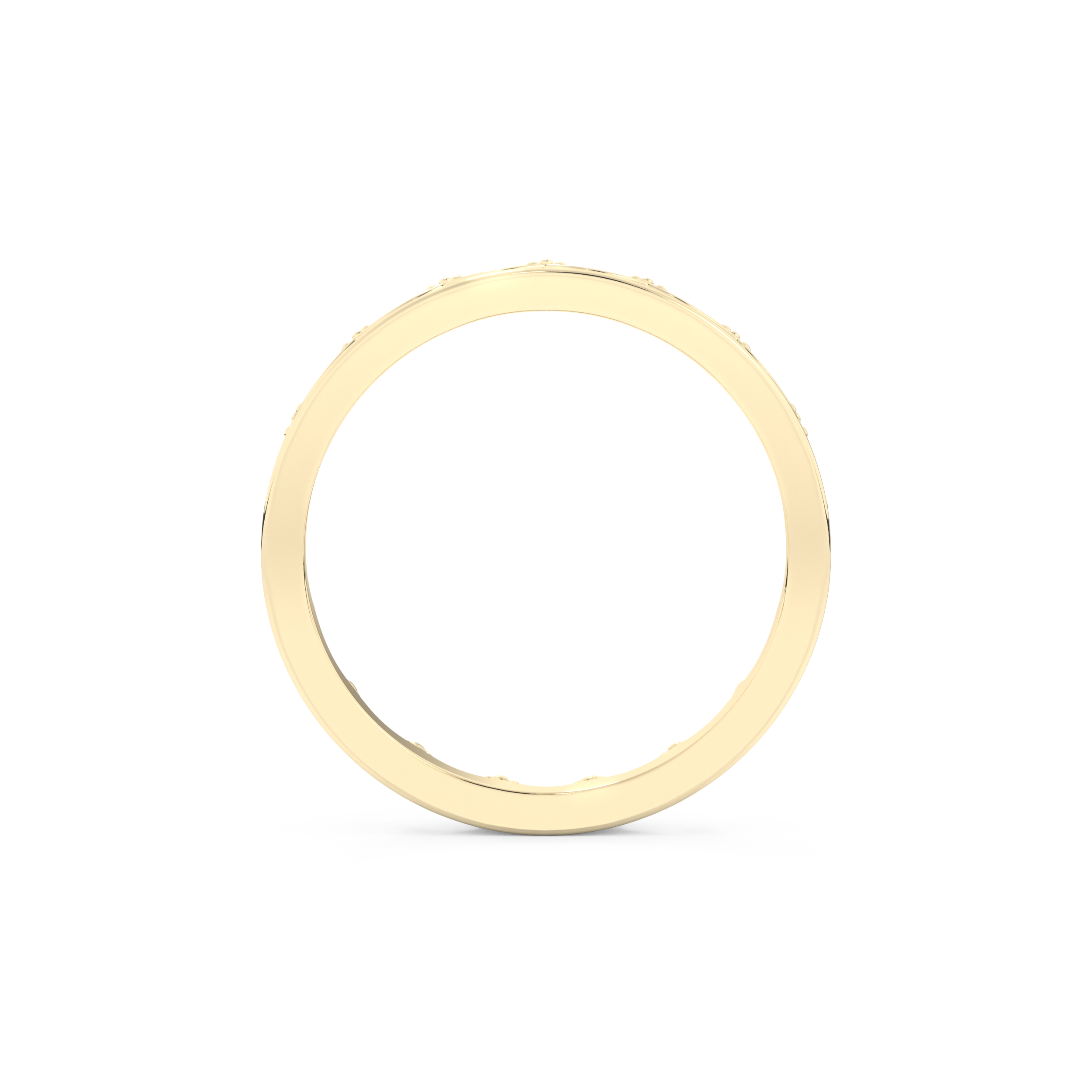 Regal Crown Full Eternity Wedding Band with 0.48 CT Round Cut Moissanite – Yellow, White, or Rose Gold 2