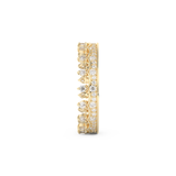 Regal Crown Full Eternity Wedding Band with 0.48 CT Round Cut Moissanite – Yellow, White, or Rose Gold 5