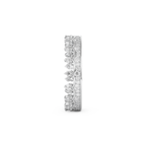 Regal Crown Full Eternity Wedding Band with 0.48 CT Round Cut Moissanite – Yellow, White, or Rose Gold 10