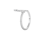 Asymmetric Bar and Droplet Full Eternity Wedding Band with 0.569 CT Pear, Round, Emerald & Marquise Cut Moissanite – Yellow, White, or Rose Gold 9