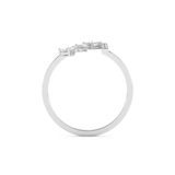 Asymmetric Bar and Droplet Full Eternity Wedding Band with 0.569 CT Pear, Round, Emerald & Marquise Cut Moissanite – Yellow, White, or Rose Gold 10