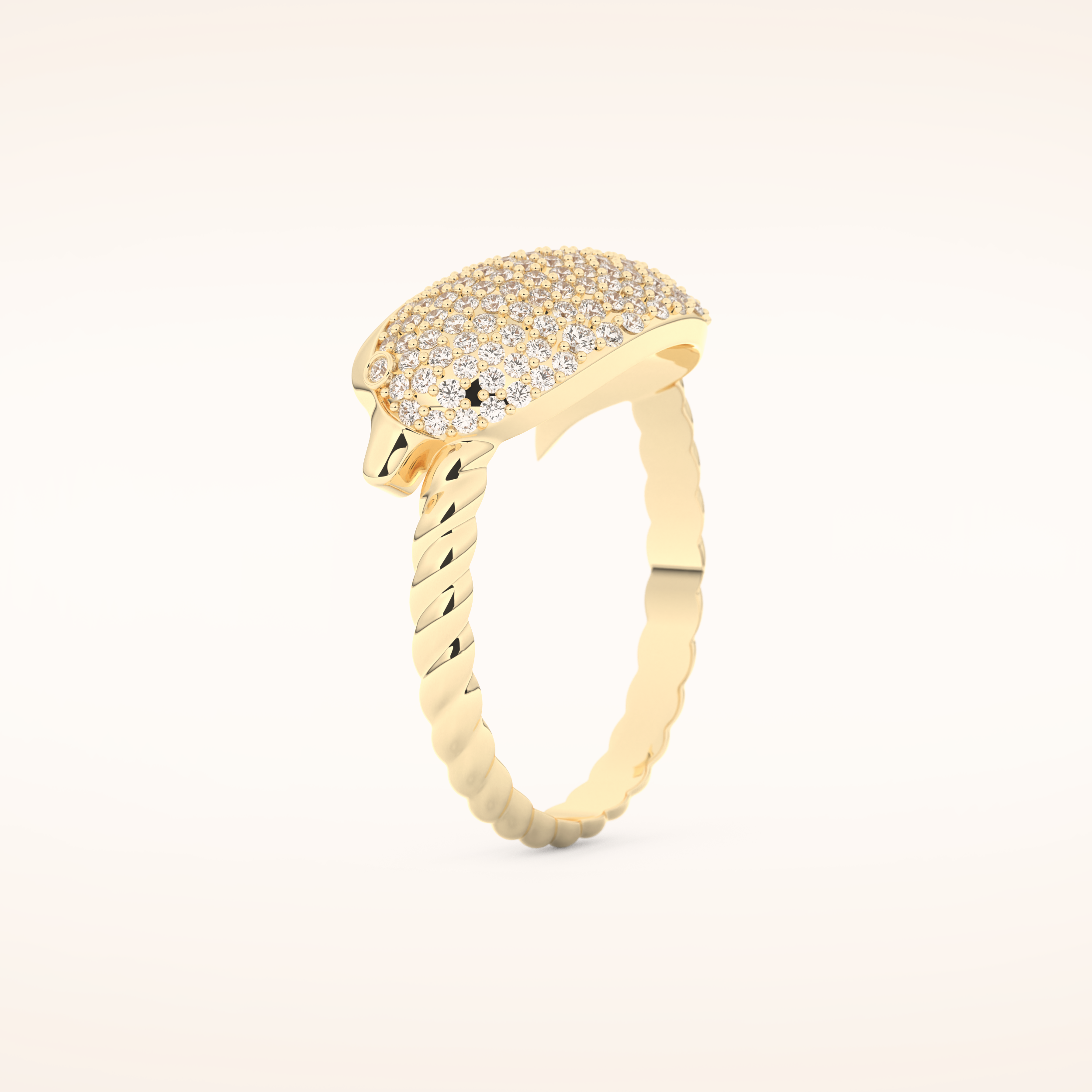 0.305 TCW Round Shaped Moissanite Fish Style Wedding Band