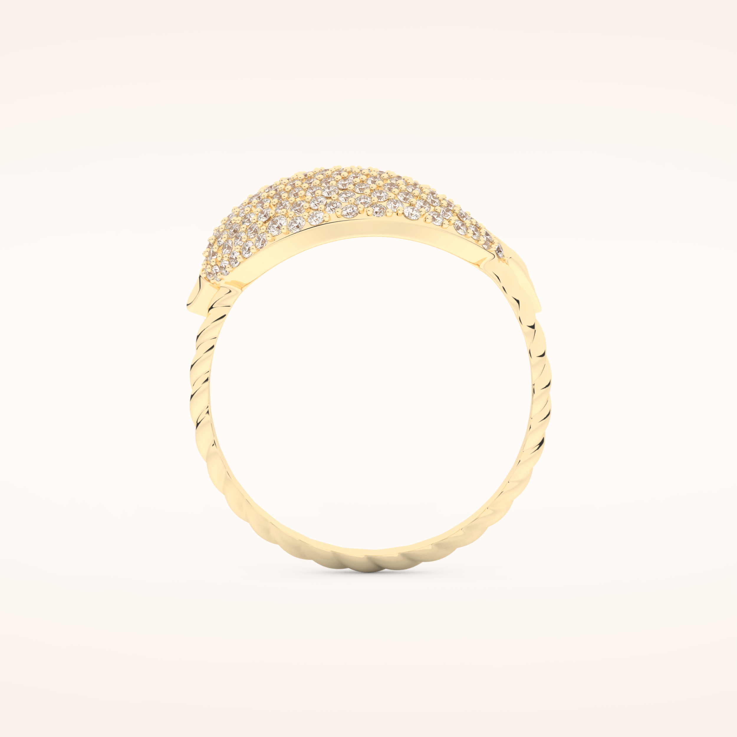 0.305 TCW Round Shaped Moissanite Fish Style Wedding Band