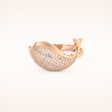 0.305 TCW Round Shaped Moissanite Fish Style Wedding Band