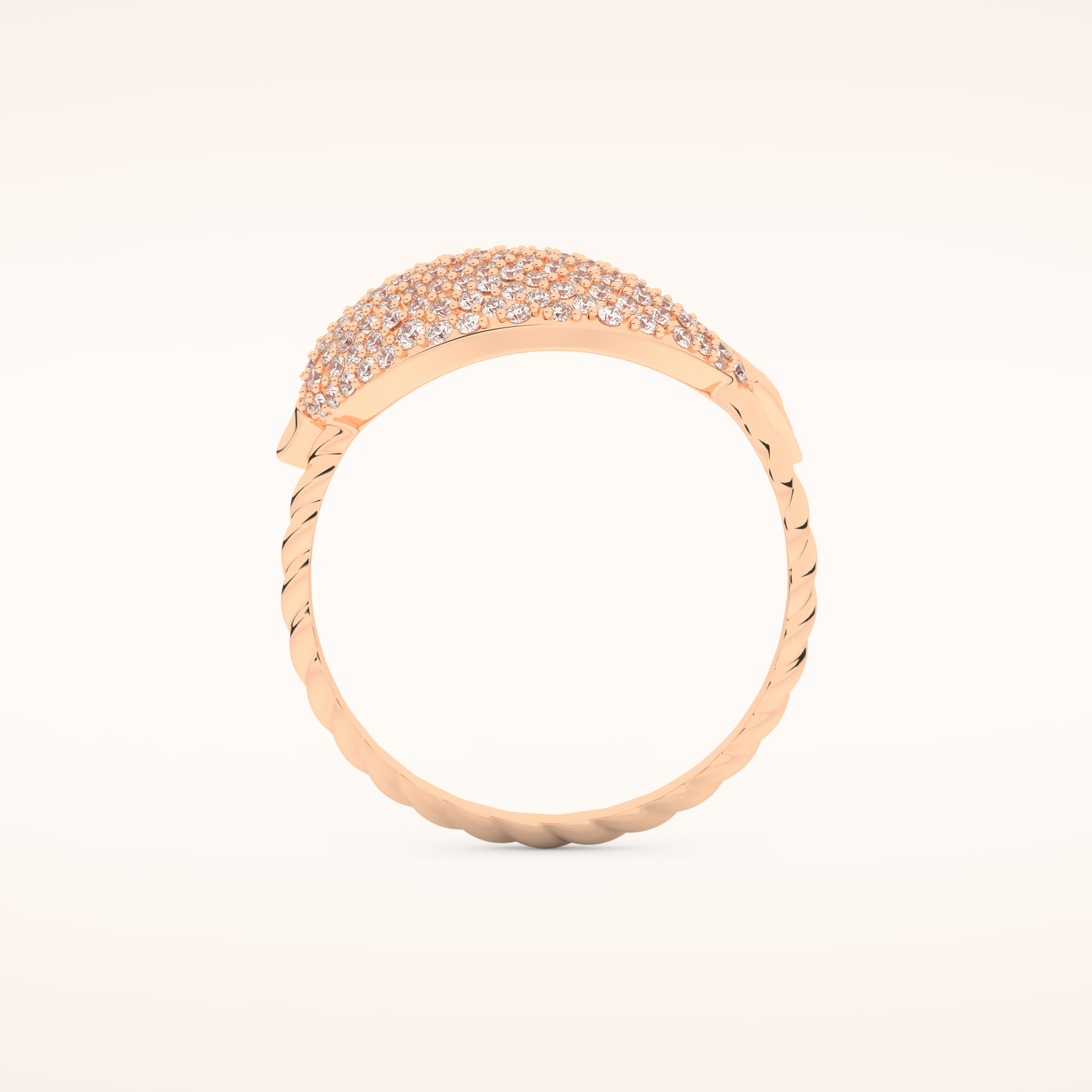 0.305 TCW Round Shaped Moissanite Fish Style Wedding Band