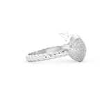Sculpted Dome Wedding Band with 0.305 CT Round Cut Moissanite – Yellow, White, or Rose Gold