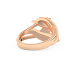 Dolphin-Inspired Half Eternity Wedding Band with 0.11 CT Round Cut Moissanite – Yellow, White, or Rose Gold 15