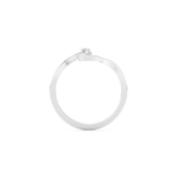 Elegant Wave Wedding Band with 0.020 CT Round Cut Moissanite – Yellow, White, or Rose Gold 10