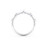 Spike Inspired Wedding Band with 0.29 CT Round Cut Moissanite – Yellow, White, or Rose Gold