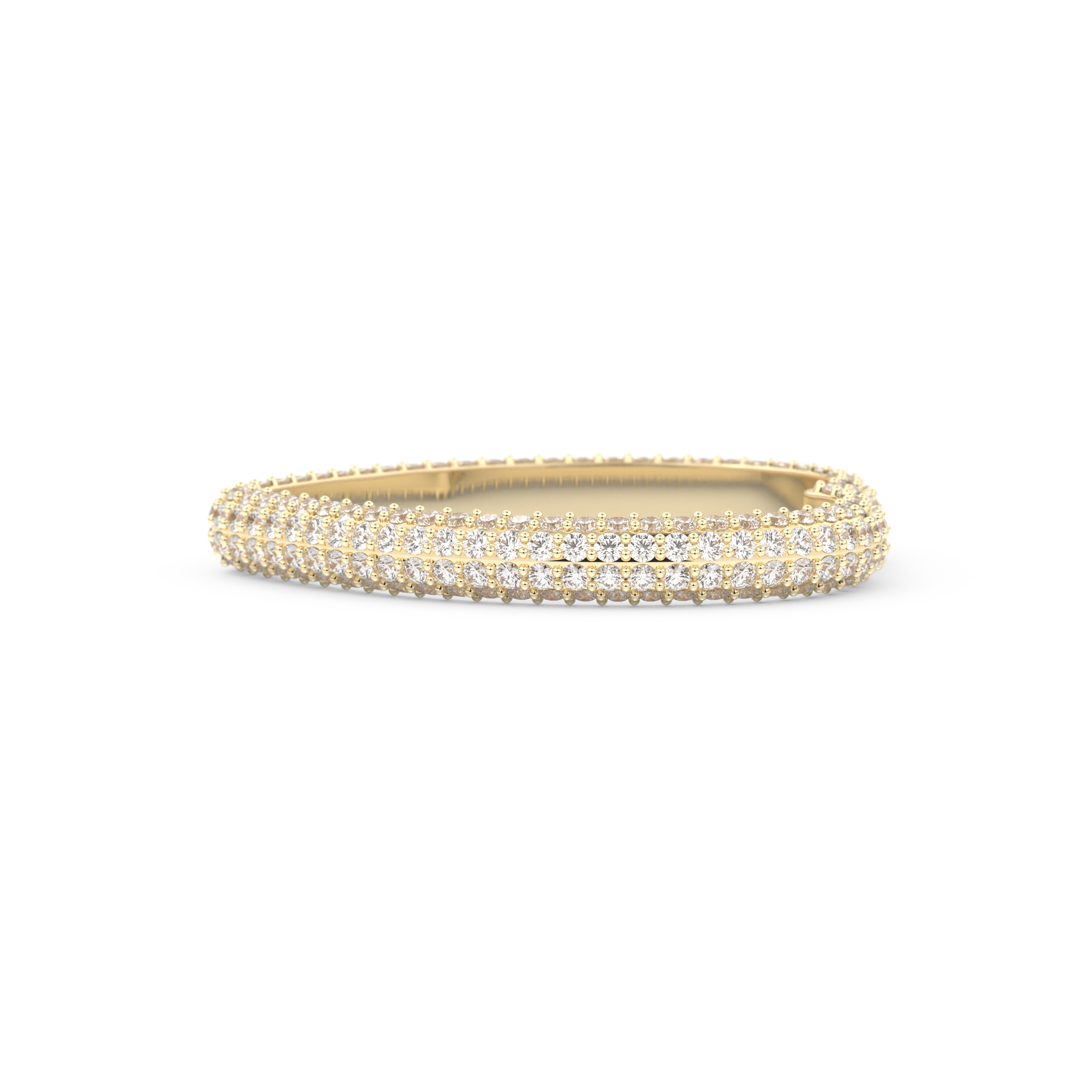 Full Eternity Wedding Band with 0.89 CT Round Cut Moissanite – Yellow, White, or Rose Gold