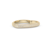 Full Eternity Wedding Band with 0.89 CT Round Cut Moissanite – Yellow, White, or Rose Gold