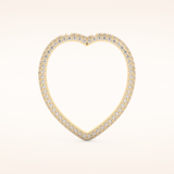 0.89 CT Round Shaped Moissanite Full Eternity Heart Style Wedding Band