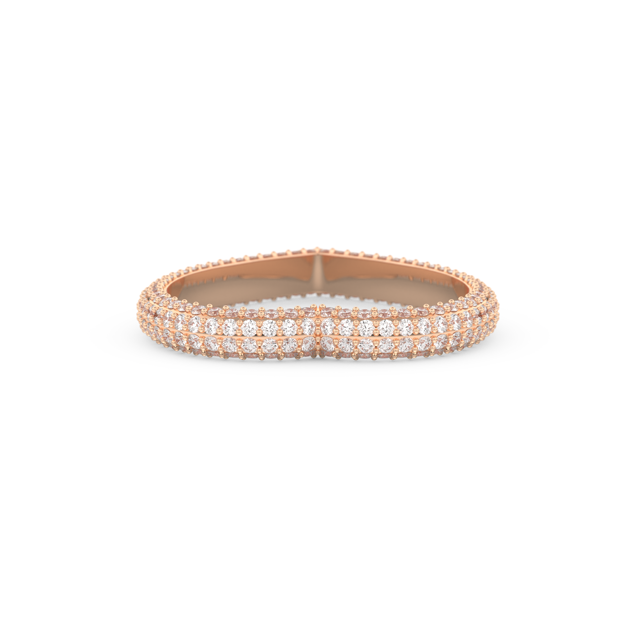 Full Eternity Wedding Band with 0.89 CT Round Cut Moissanite – Yellow, White, or Rose Gold