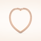 0.89 CT Round Shaped Moissanite Full Eternity Heart Style Wedding Band