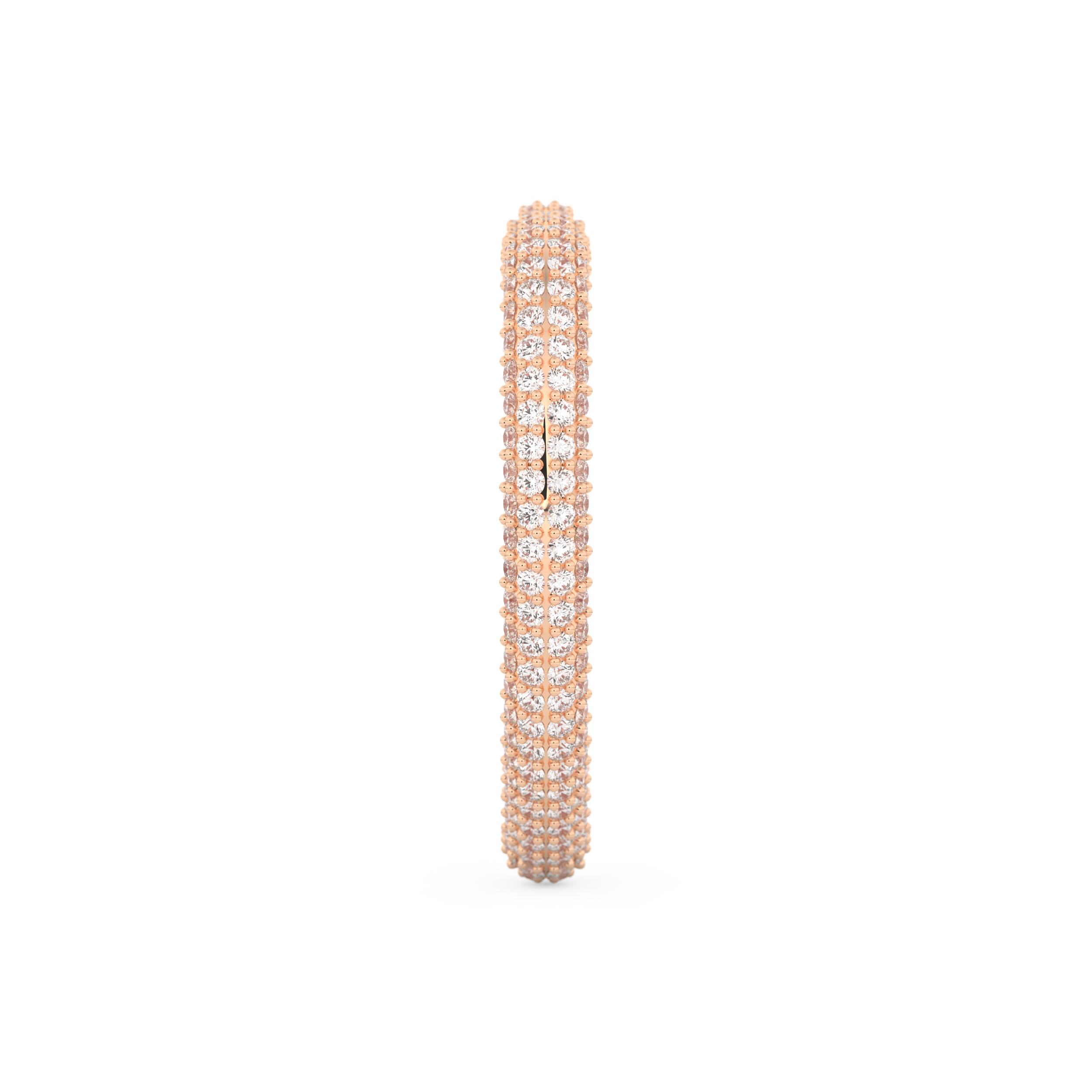 Full Eternity Wedding Band with 0.89 CT Round Cut Moissanite – Yellow, White, or Rose Gold