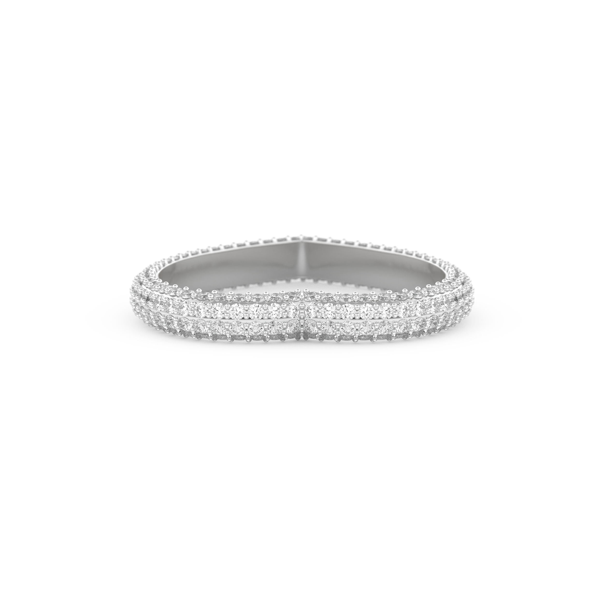 Full Eternity Wedding Band with 0.89 CT Round Cut Moissanite – Yellow, White, or Rose Gold
