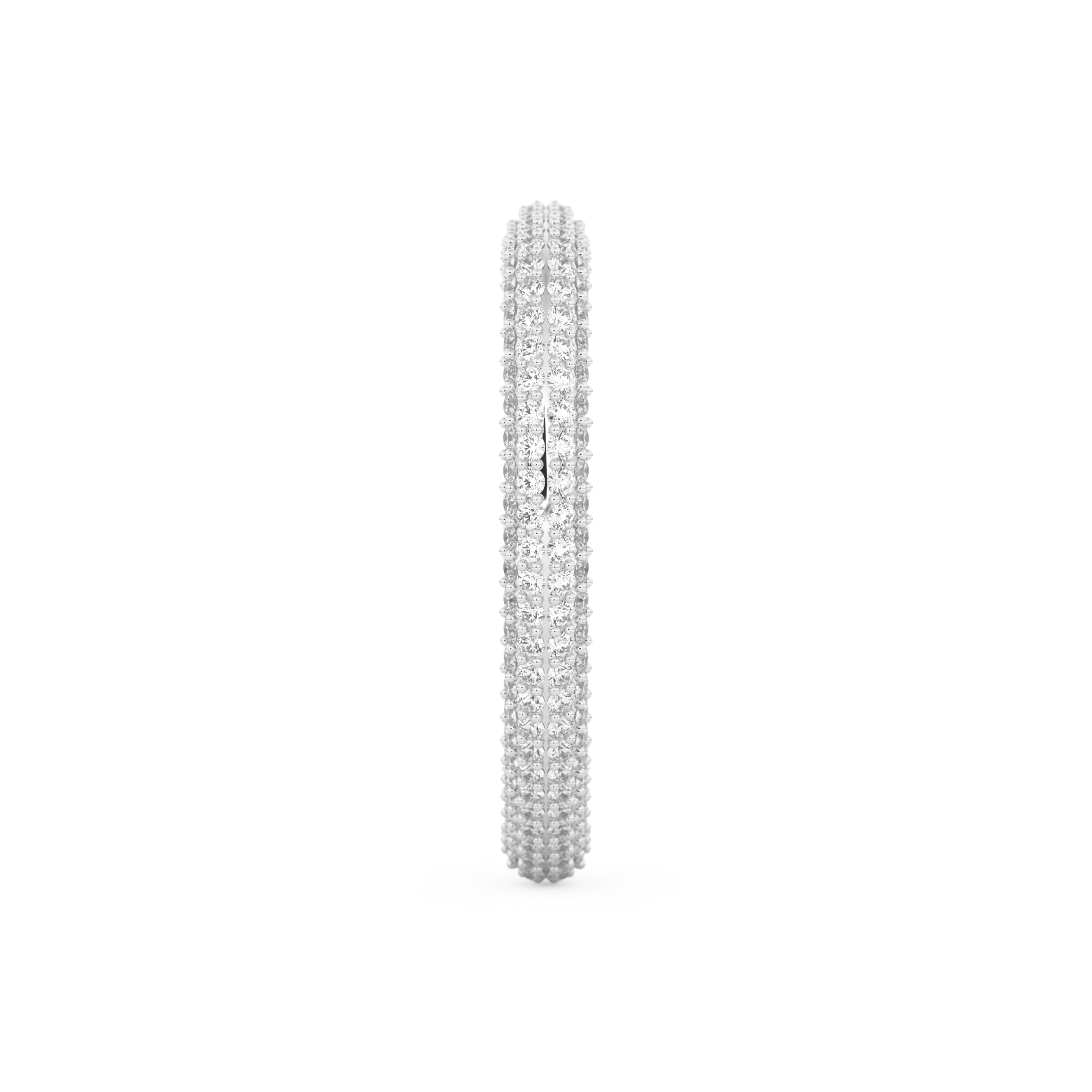 Full Eternity Wedding Band with 0.89 CT Round Cut Moissanite – Yellow, White, or Rose Gold