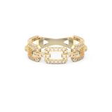Half Eternity Wedding Band with 0.23 CT Round Cut Moissanite – Yellow, White, or Rose Gold