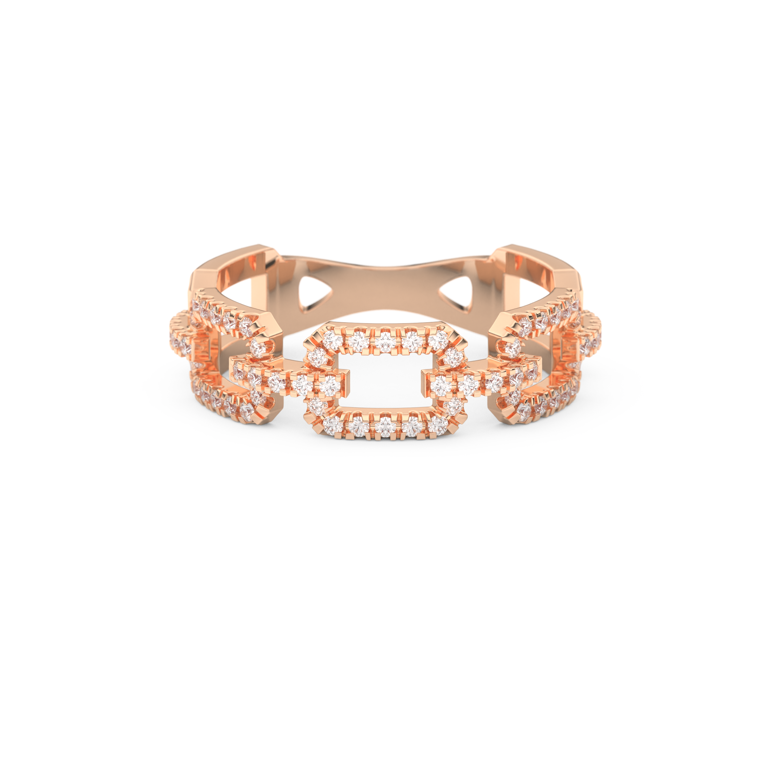 Half Eternity Wedding Band with 0.23 CT Round Cut Moissanite – Yellow, White, or Rose Gold