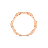 Half Eternity Wedding Band with 0.23 CT Round Cut Moissanite – Yellow, White, or Rose Gold