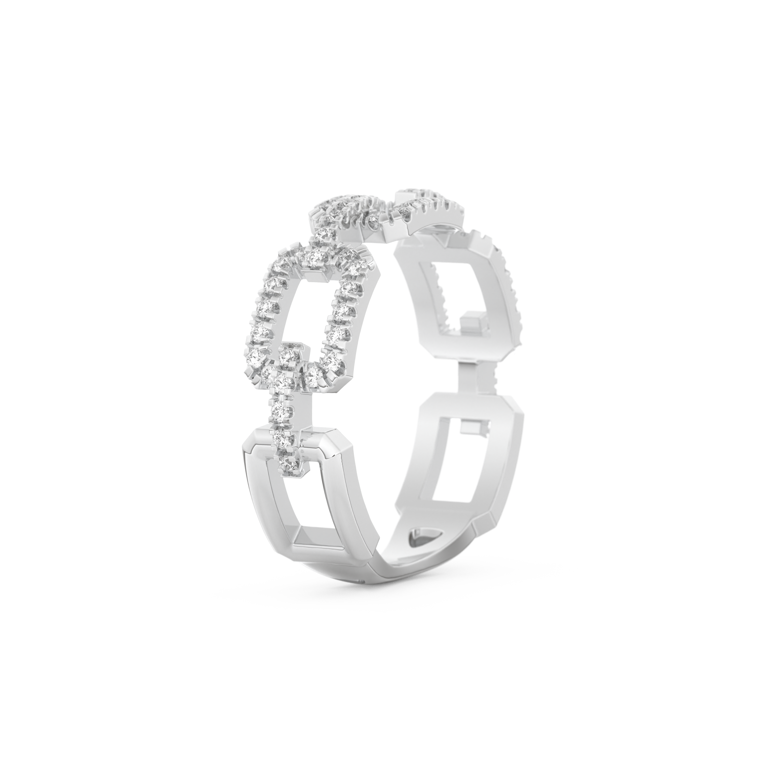 Half Eternity Wedding Band with 0.23 CT Round Cut Moissanite – Yellow, White, or Rose Gold