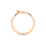 Half Eternity Wedding Band with 0.26 CT Round and Emerald Cut Moissanite – Yellow, White, or Rose Gold 17