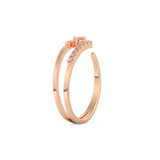 Half Eternity Wedding Band with 0.13 CT Round Cut Moissanite – Yellow, White, or Rose Gold