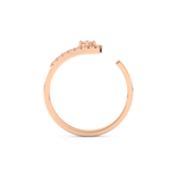 Half Eternity Wedding Band with 0.13 CT Round Cut Moissanite – Yellow, White, or Rose Gold