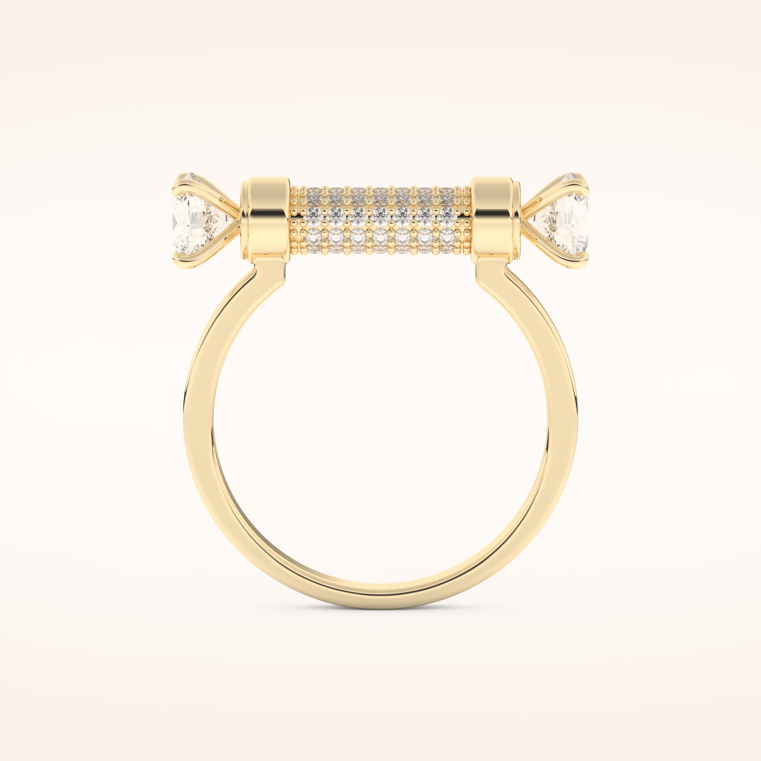 1.07 TCW Round Shaped Moissanite Lightning Bolt Of Zeus Wedding Band