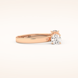 1.07 TCW Round Shaped Moissanite Lightning Bolt Of Zeus Wedding Band