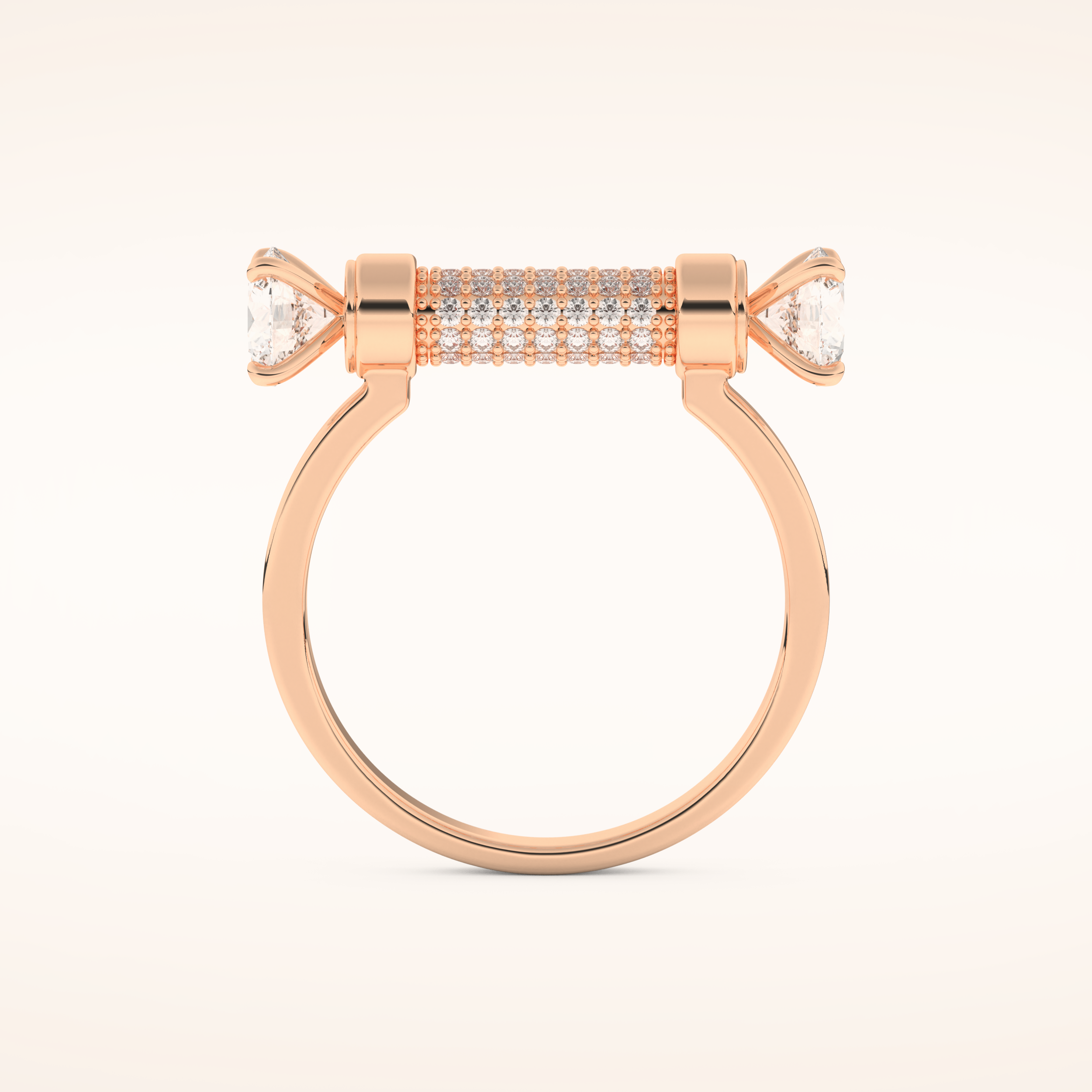 1.07 TCW Round Shaped Moissanite Lightning Bolt Of Zeus Wedding Band