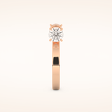 1.07 TCW Round Shaped Moissanite Lightning Bolt Of Zeus Wedding Band