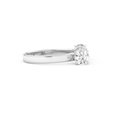 Wedding Band with 1.07 CT Round Cut Moissanite – Yellow, White, or Rose Gold