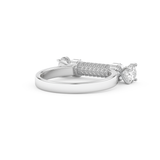 Wedding Band with 1.07 CT Round Cut Moissanite – Yellow, White, or Rose Gold